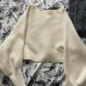 Off white cropped Altard State Sweater